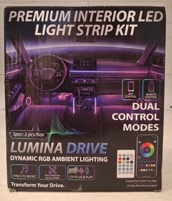Car interior LED light strip kit