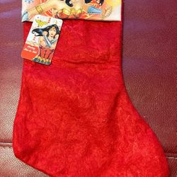 DC Wonder Woman Red Christmas Stocking