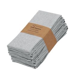 Cloth Napkins Set of 12, 18x18 Reusable Napkins Cloth Washable, color-steel