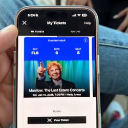 Barry Manilow Concert Tickets 