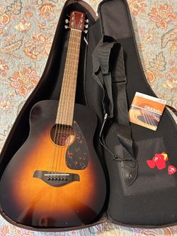 Guitar - Yamaha Acoustic With Carrying Case, Strings