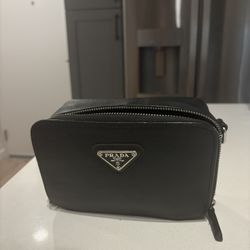 Authentic Prada Re-Nylon Black Zip Pouch / Clutch Bag - Clean Condition - Bargain Possible