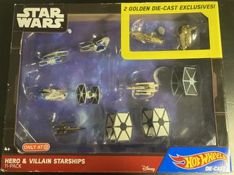 Star Wars Hot Wheels Hero And Villain Starships