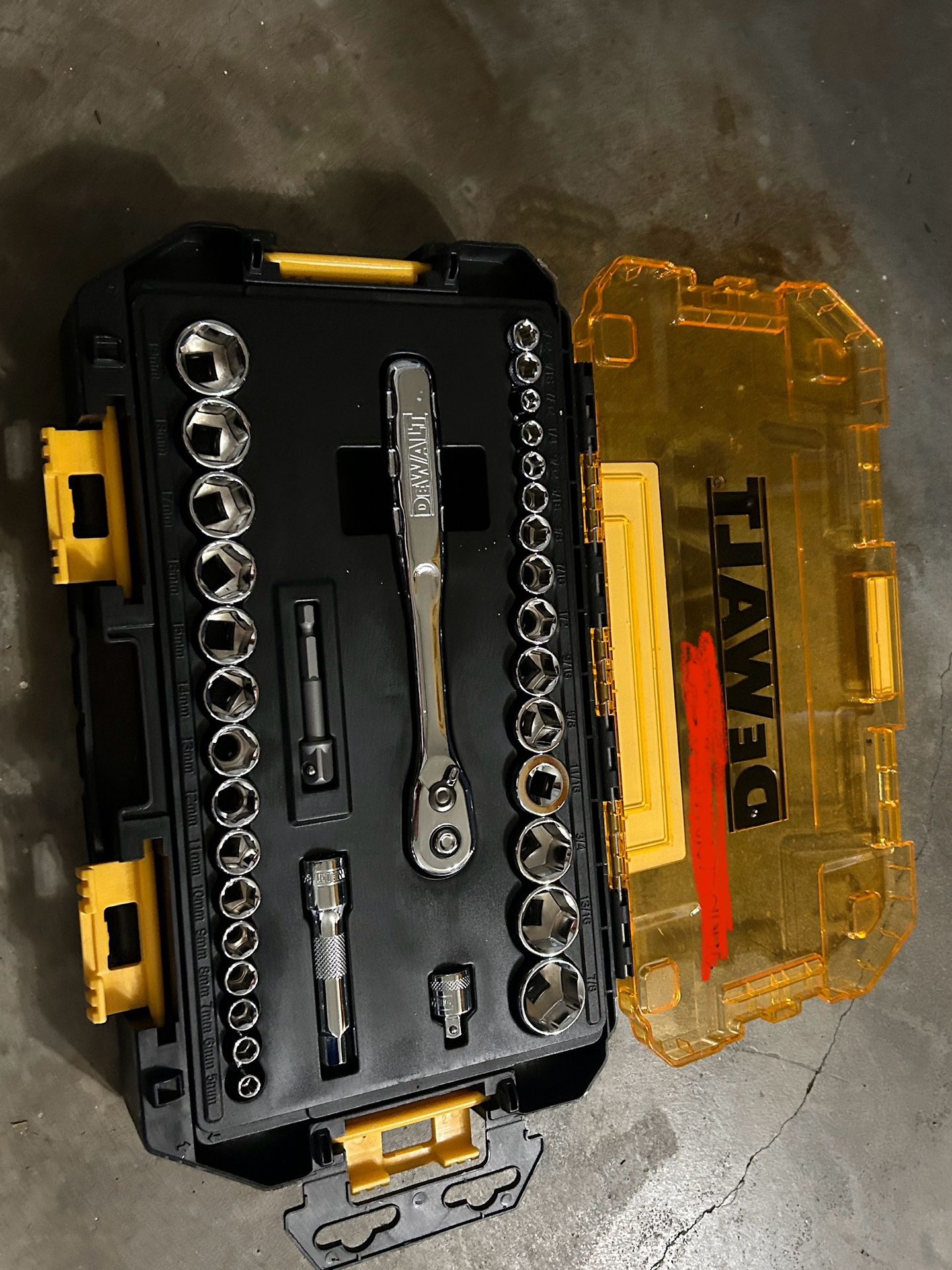 Dewalt Drive Socket Wrench Set