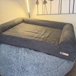 Big Barker Orthopedic Dog Bed - Size L - Charcoal Gray