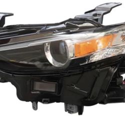 Headlights Assembly Compatible for 2019 2020 Mazda 3 Clear Lens Sport Hatchback Sedan Left and Right Side(Left)
