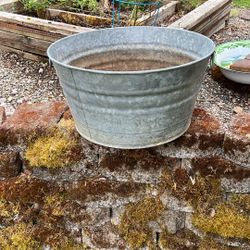 Galvanized Metal Planter