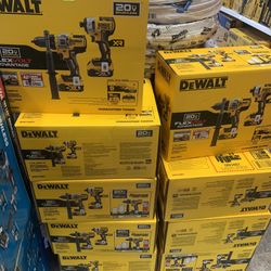 Dewalt New Kit Hammer Drill And Impact 3 Speeds Flex Volt Advantage . 5ah Battery, Rapid Charger 