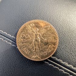 1927 GOLD 50 Pesos COIN