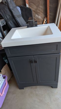 Bathroom Vanity with Sink and Faucet