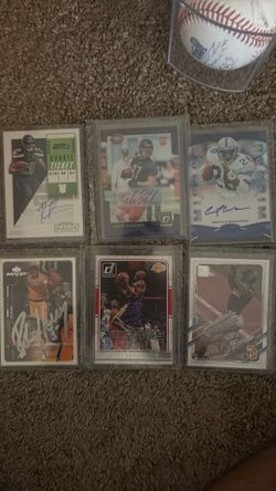 Various autograph cards
