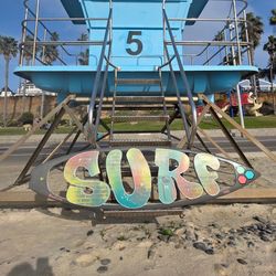Surfboard art