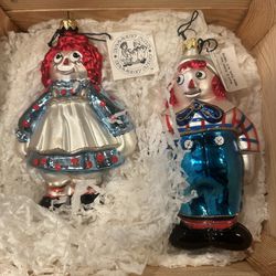 RAGGEDY ANN & ANDY LIMITED EDITION 75TH ANNIVERSARY Ornaments