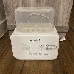 Baby Bottle Warmer, Grownsy 8-in-1 Fast Milk Warmer with Timer Breastmilk or Formula, Fits 2 Bottles
