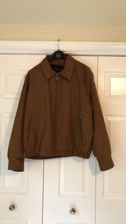 Jos A Bank micro suede bomber jacket - size LG