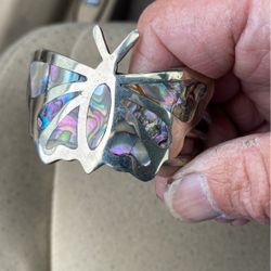 Silver & Mother Of Pearl Bracelet