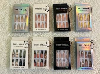 💜PRESS ON NAILS & NAIL DECAL STICKERS💜