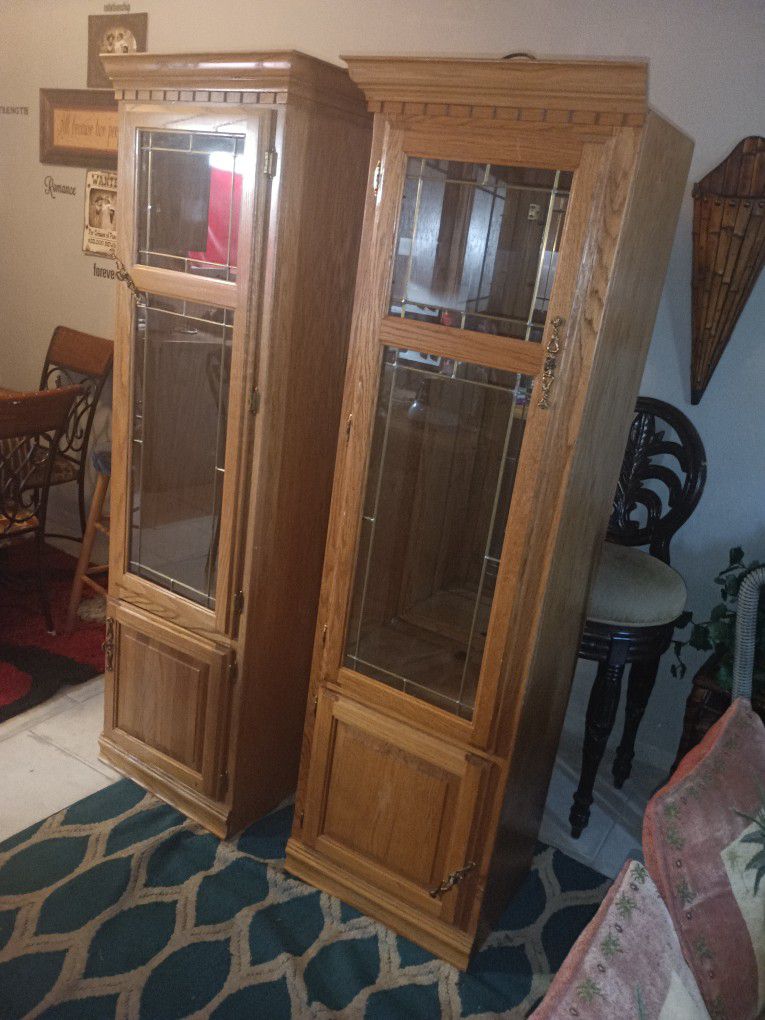 Have Twin Antique Cabinets For Free