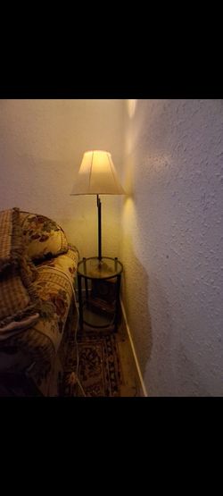Lamp with table