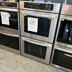 New no scratch and dent LG - 30" Built-In Electric Convection Double Wall Oven with EasyClean