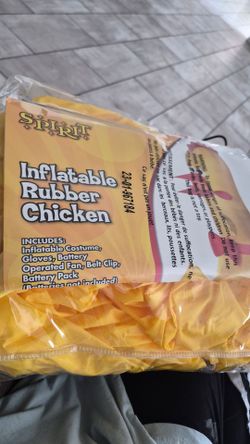 Spirit inflatable rubber chicken costume