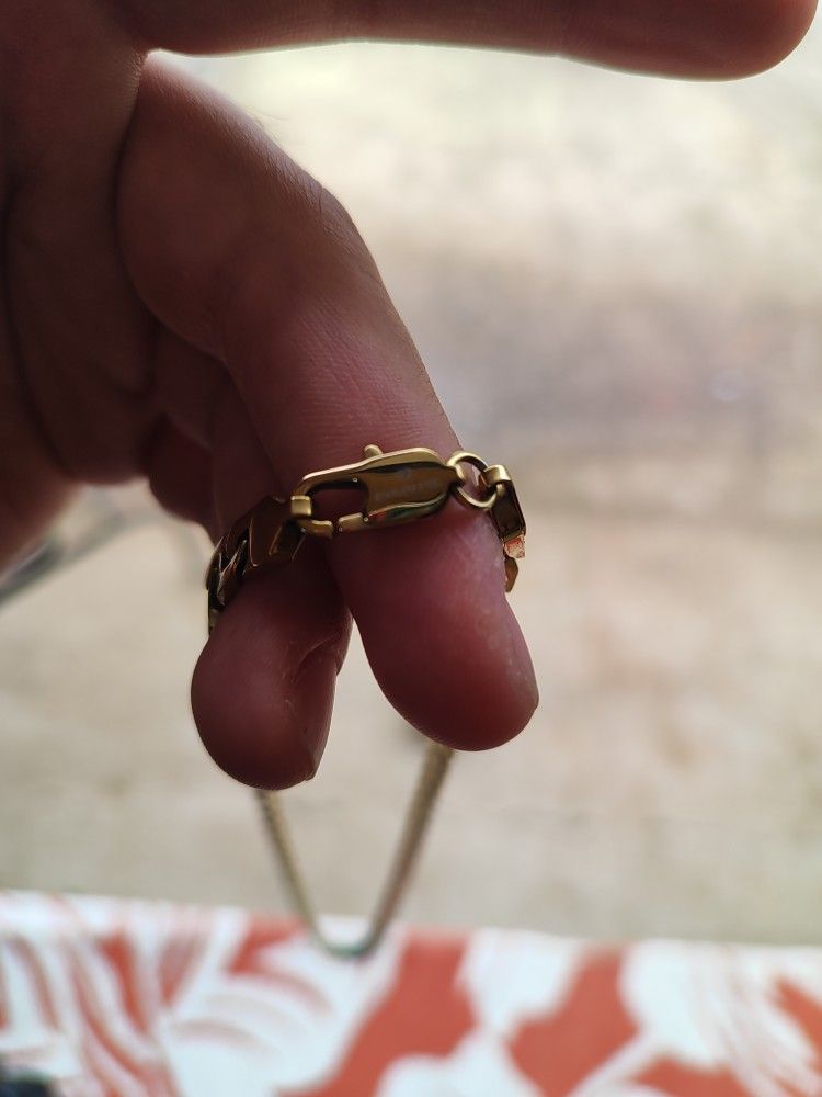 Stainless Steel Gold Chain