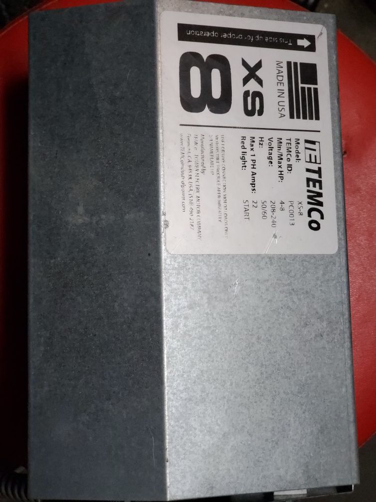Baldor electric motor and phase converter