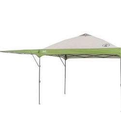Coleman 10' x 10' Instant Straight Leg Canopy Gazebo with Added Swing Wall (100 Sq. ft Coverage)