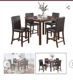 Dining table set with chairs