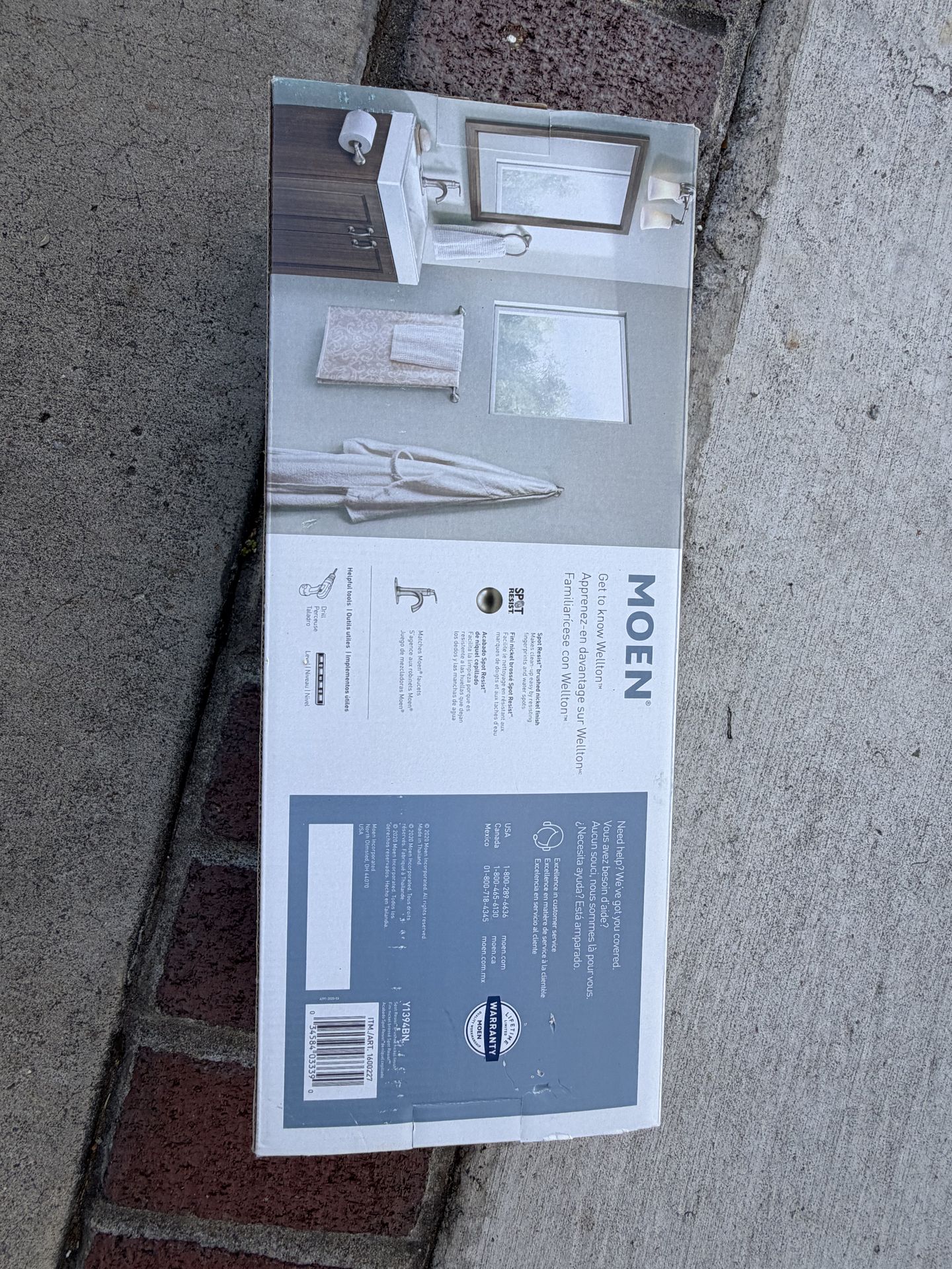 Brand New Moen Wellton 4-Piece Bathroom Accessory Set – Brushed Nickel