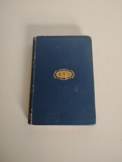 Vintage Old 1901 Antique Blue Hardcover Book GTS Monogram