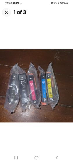 8 Pieces New Epson Ez Replacement  Ink Cartridges  273