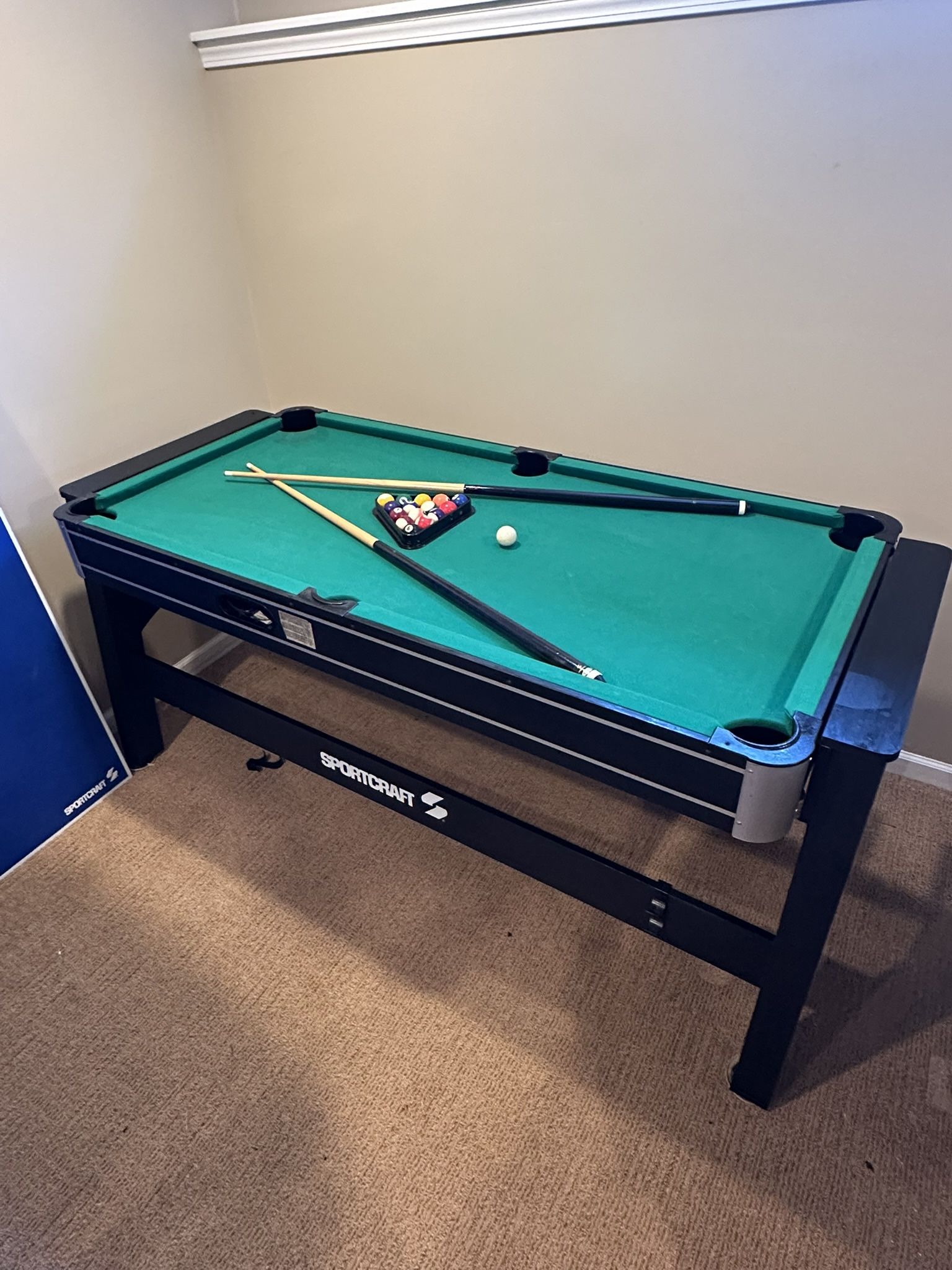 3 in 1 game table with easy change rotating top