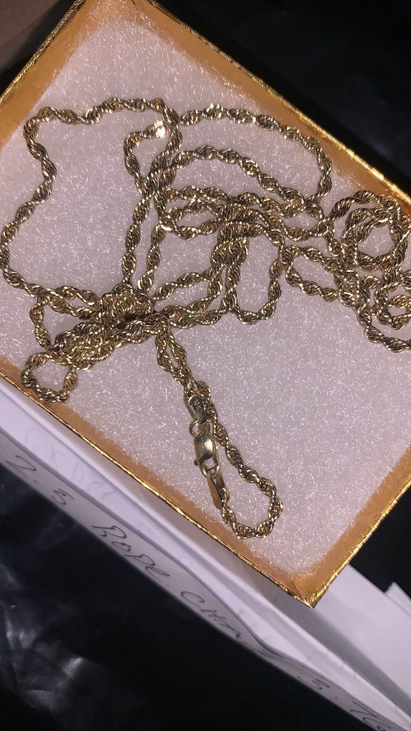 10k Gold Rope Chain
