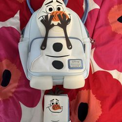 Olafloungefly backpack and wallet set