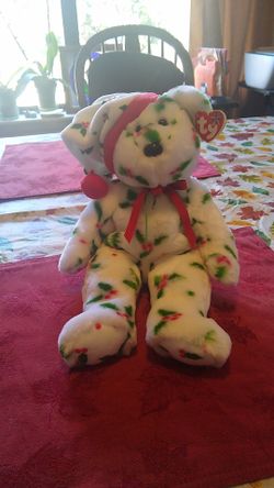 Ty 1998 "Holiday Teddy" Plush Toy, Like New.
