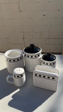 Vintage 5-Piece Ceramic Kitchen Set