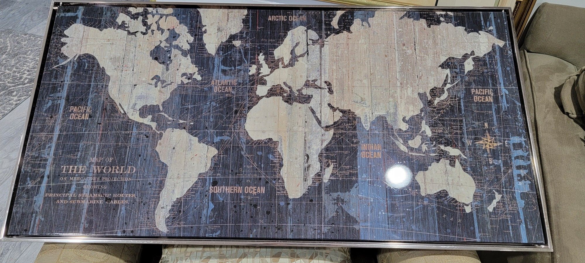 Framed World Wall Print