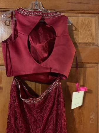 Morilee ornate 2 piece gorgeous lace gown