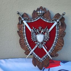 Hanging wall art, medieval shields, metal wall Coat of Arms
