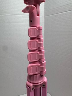Pink Extendable Tripod Stand with Phone Mount