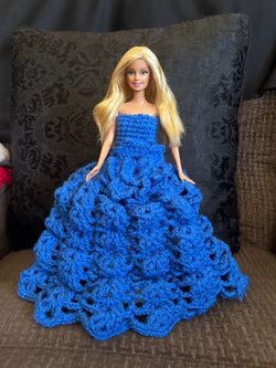 doll with handmade dress