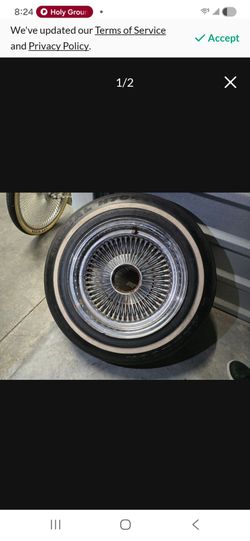 13" wire wheels, looking to trade for 14's or cash