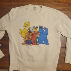 Uniqlo Kaws Sesame Street Collab White Long Sleeve 