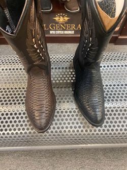 Botas vaqueras de piel para hombre
