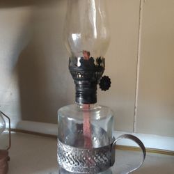 Antique Silver Mini Oil Lamp