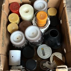 Box Of Candles And Accessories 