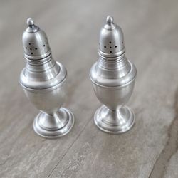 Vintage La Pierre Salt and Pepper Shakers Sterling Silver Weighted 26