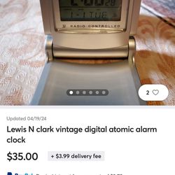 Lewis And Clark Rare Working Atomic Digital Clock Letting It Go For 24 Bucks 