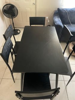 Brand New Extendable Dining Take With Six Chairs